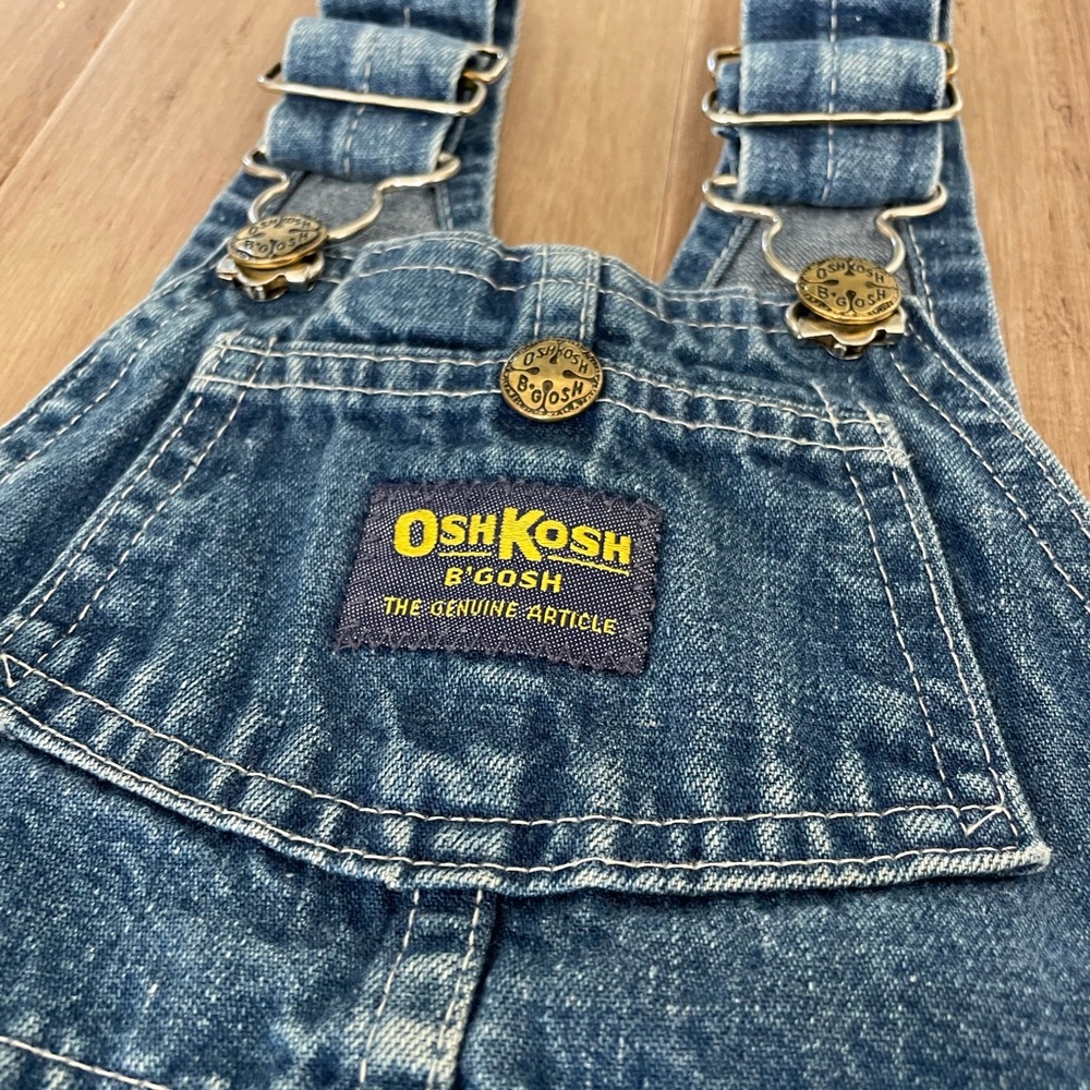 Vintage 80/90s kids Osh Kosh Denim Overalls - Picture 2 of 4